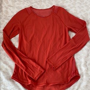 Lululemon long sleeve work out top